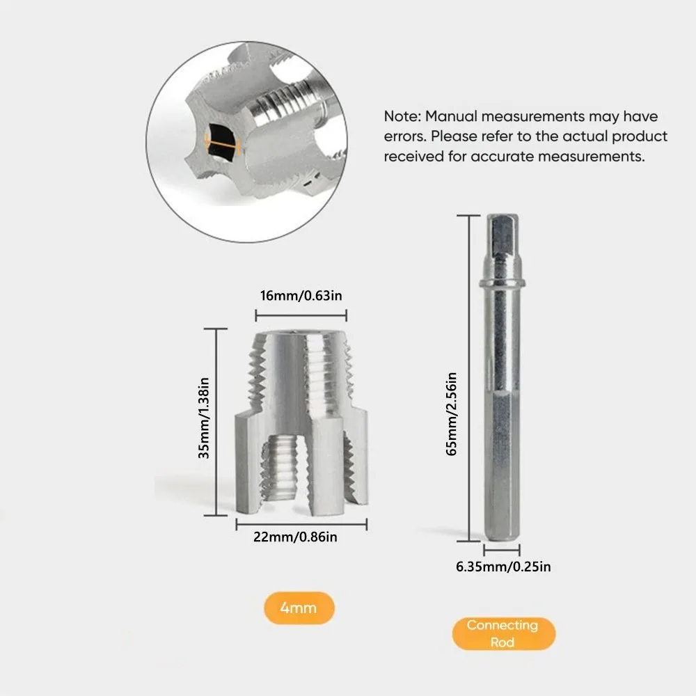 

4/6 точек открывалка для водопроводных труб, универсальный инструмент для нарезания резьбы водопроводных труб, открывалка для внутренней резьбы из ПВХ водопроводных труб