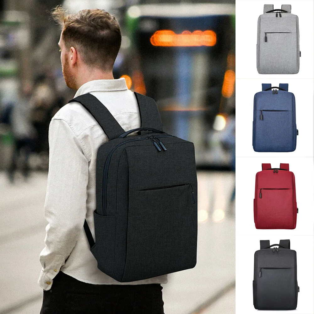 Fashion Men Women Waterproof Laptop Backpack Anti Theft Business Travel Schoolbag Computer Bag W USB Charging Port 2022 New