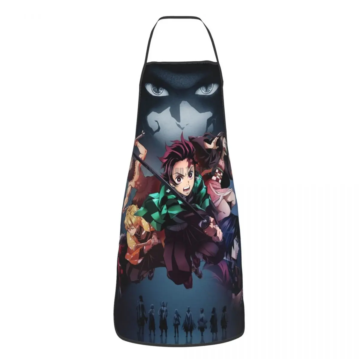 

Funny Japan Manga Demon Slayer Apron Women Men Unisex Kitchen Chef Kimetsu No Yaiba Tablier Cuisine for Cooking Baking Painting