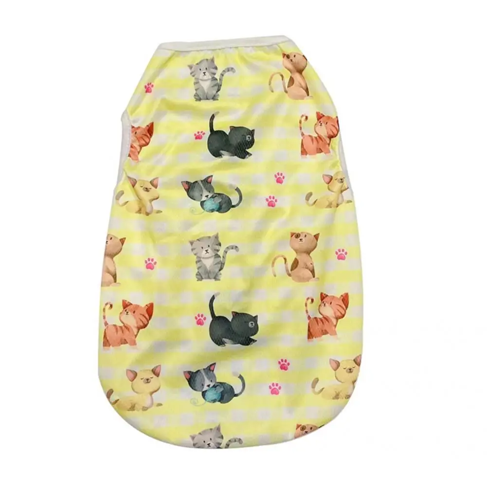 

Dog Shirt Chic Lightweight Shrink-resistant Lovely Animal Design Dog Shirts for Beach Cat T-Shirt Puppy T-Shirt