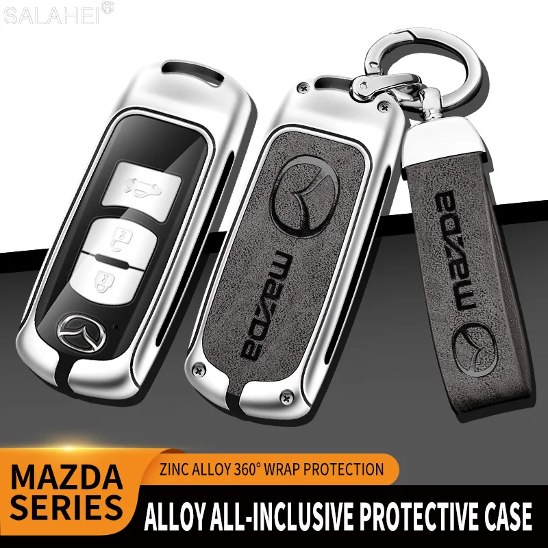 

Zinc Alloy Car Key Cover Fob Case Shell For Mazda 2 3 6 Atenza Axela Demio CX-5 CX5 CX-3 CX7 CX8 CX-9 MX-5 Keychain Accessories