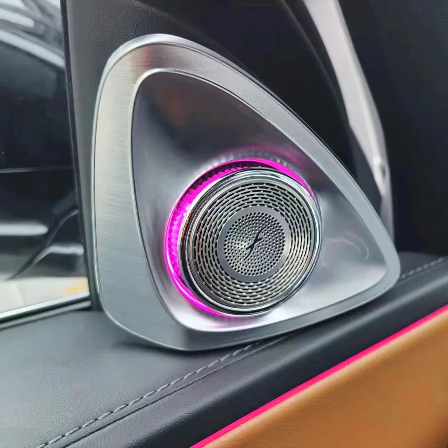 Фото 4D вращающийся твитер для Mercedes Benz E-class W214 RGB светодиодный светящийся автомобильный динамик, звуковой сигнал, ремонт чехлов для динамиков №3