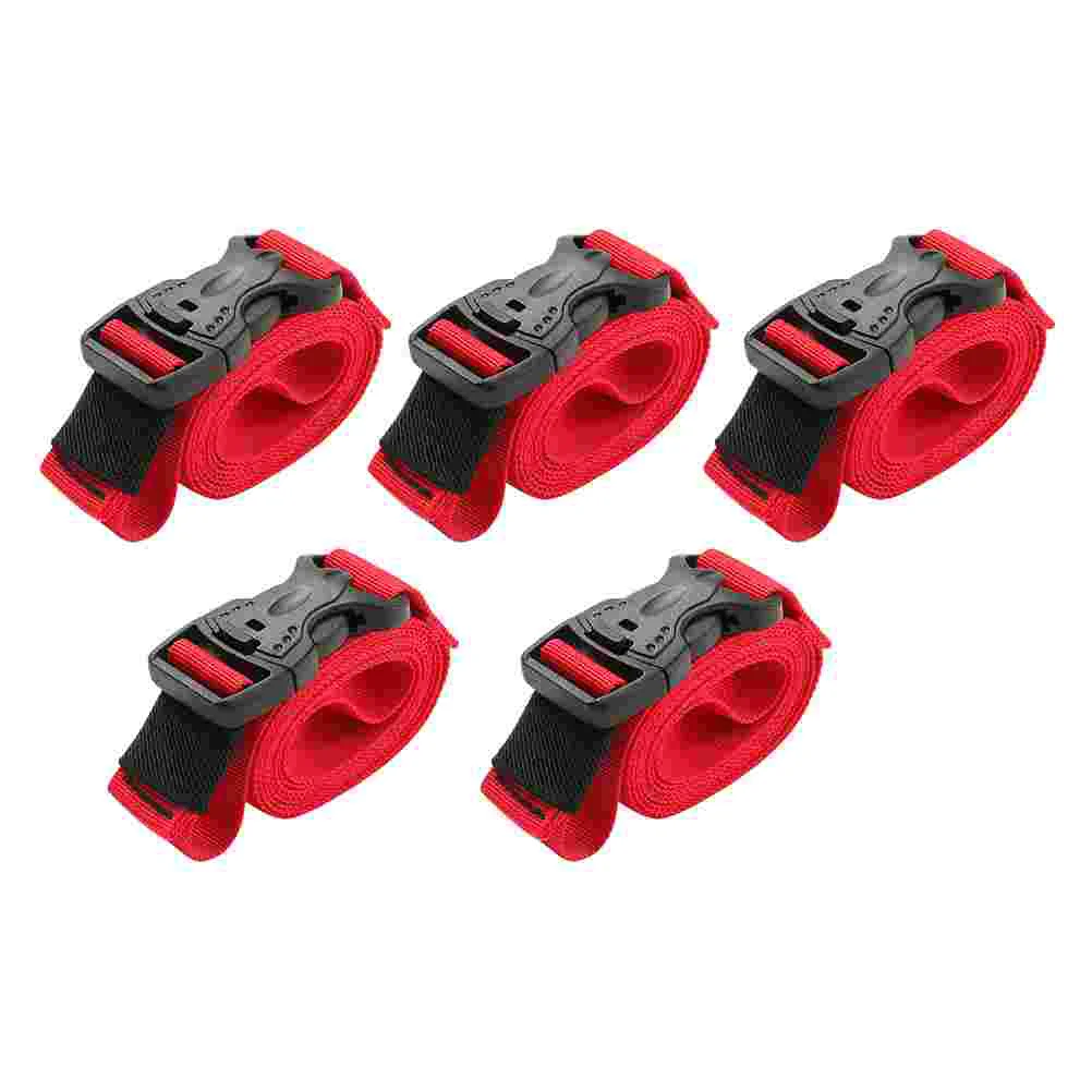 

5 Pcs Nylon Straps Nylon Webbing Nylon Cable Tie Fastening Strap Luggage Straps Suitcases