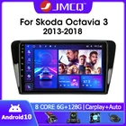 Автомобильная Мультимедийная система JMCQ, 2din, Android 10,1, 10,0 дюйма, с GPS Навигатором, для Volkswagen SKODA Octavia 3 A7 2013-2018