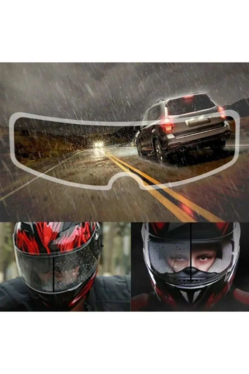 

Helmet rain slider Anti fog hydrophobic Film