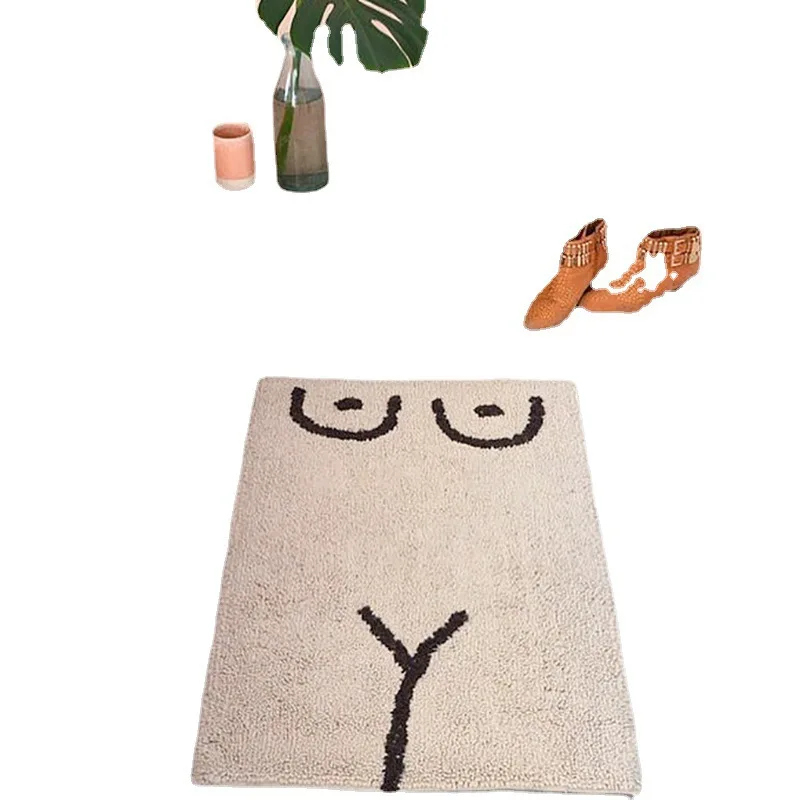 Уникальный плюшевый коврик Geek с одним дыроколом пышный мягкий напольный ковер