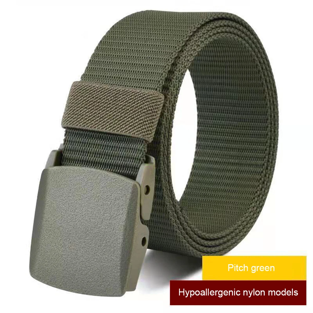 Nylon Canvas Belt Men's Military Automatic Buckle Outdoor Hunting Multifunctional Tactical Canvas High Quality Woven Cloth Belt