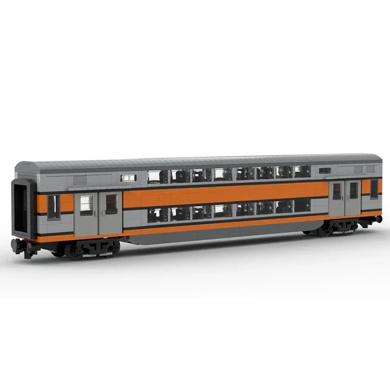 Модель городского автомобиля Moc Building Bricks Train Wagon Rame VB2N SNCF ﻿ Технологические блоки