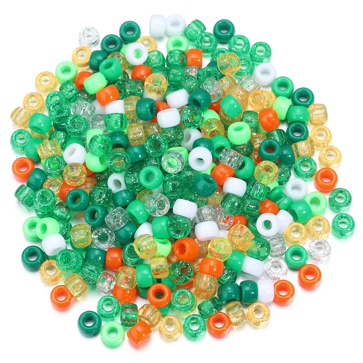 200 шт. 6X9 мм круглые акриловые бусины для дредов с большим отверстием волос