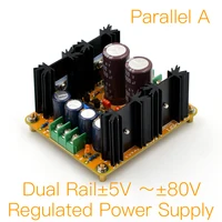 MOFI- Fully Discrete Parallel A Regulated Power Supply (Dual Rail±5V ～±80V) DIY KIT & Finished Board