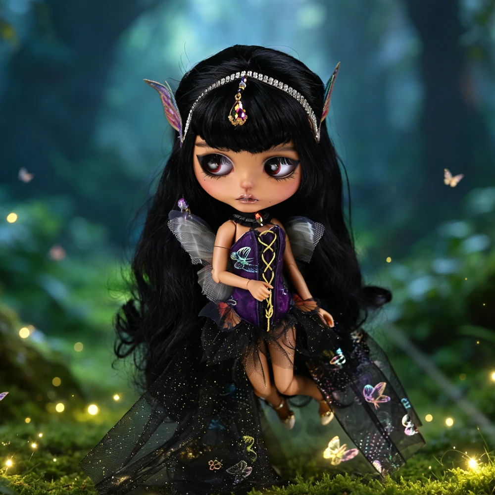 Фото Кукла ICY DBS Blyth, масштаб 1/6, 30 см, черные глаза, ручная роспись макияжа, черные волосы, различные стили, варианты кукол в обнаженном виде и т.д. №4