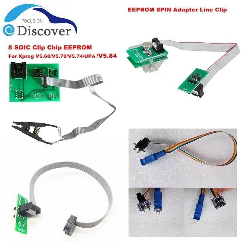 EEPROM 8-контактный адаптер для защиты от кражи, адаптер для чтения данных, работает с VVDI Prog/CG Pro 9S12/Orange5 для BMW, разборка не требуется