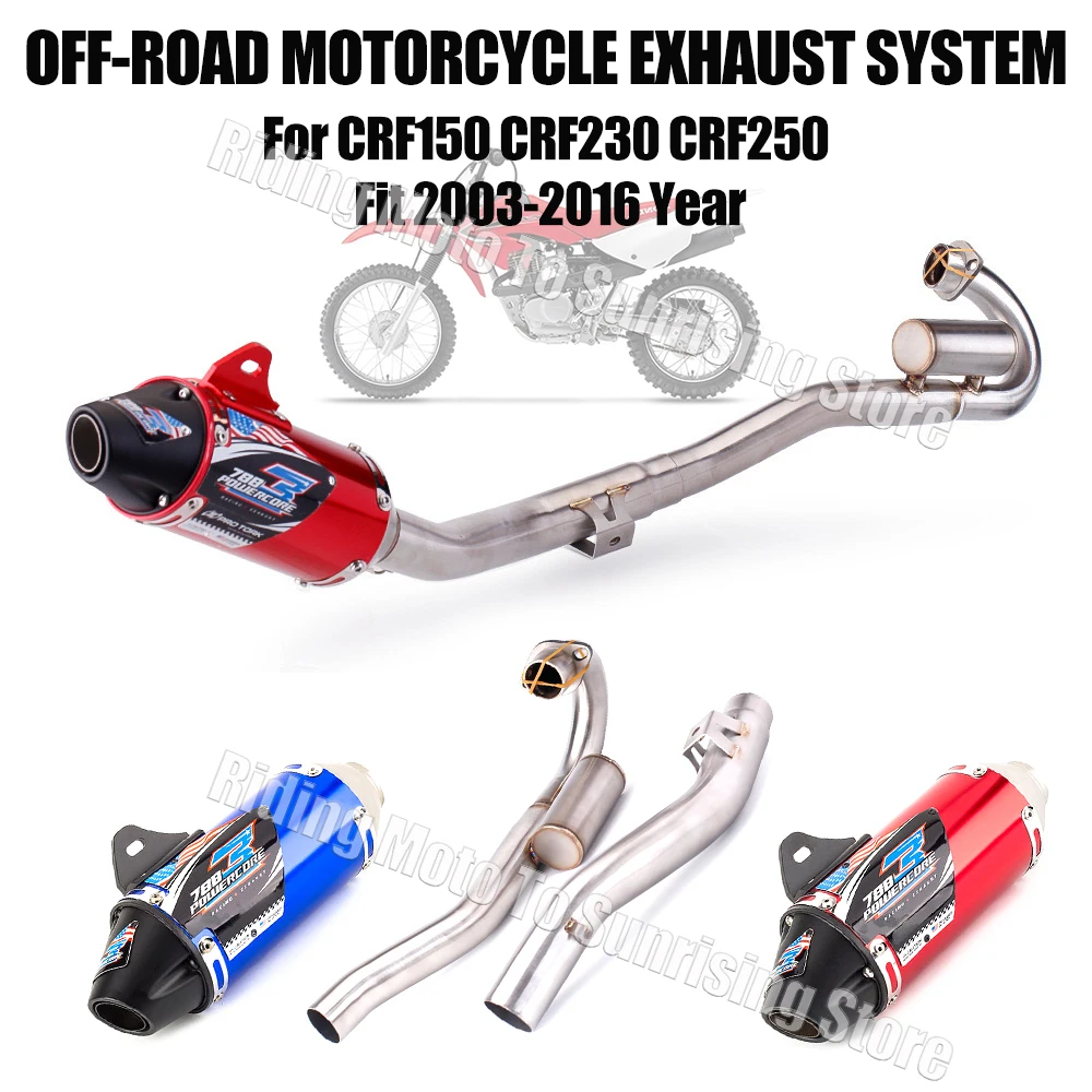 Глушитель выхлопных газов для внедорожника 45 мм Honda CRF150 CRF230 CRF250 аксессуары