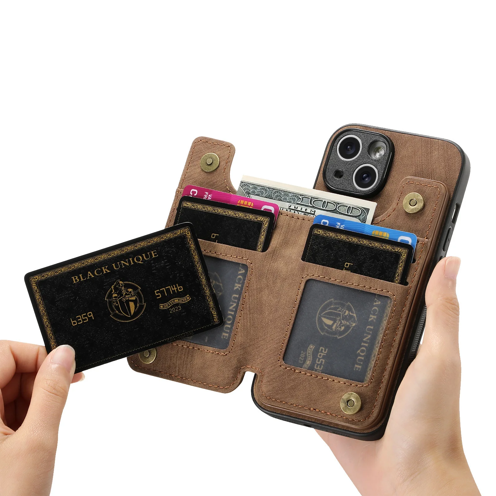 Чехол-кошелек на молнии для Huawei Honor 200 lite 100 Pro 90 80 SE 70 60 50 Ретро кожаный мульти 4