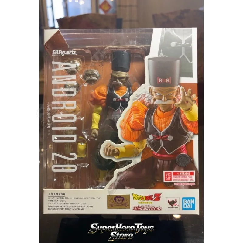 Фото 100% Оригинальные фигурки Bandai S.H.Figuarts Dr. Gero Android 20 SHF Dragon Ball Z в наличии, коллекционные аниме-фигурки, модели игрушек №2