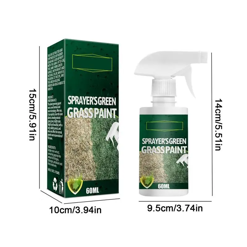 Зеленая трава спрей для газона жидкая краска домашний посева ремонт зеленой