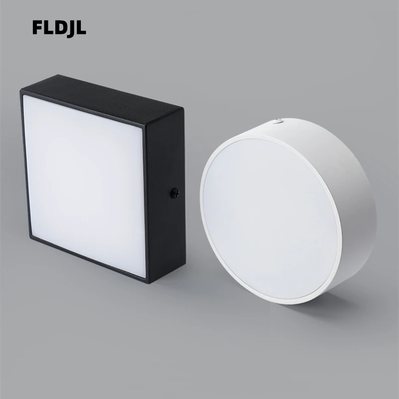 $18.33 1PCS Black Light White Light Surface Mount LED Panel Bulb Round Square 16w 24w 30w LED Ceiling Light Down Light AC110v-220V
