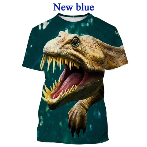 Футболка с коротким рукавом и 3D-принтом динозавра