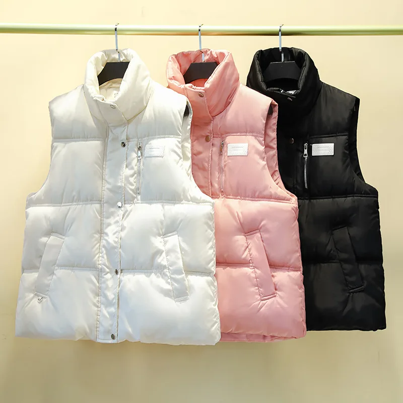 Women Vest Women's Down Vest 2022 Sleeveless Jacket Women Vest Winter Down Jacket Women Thick Parkas Korean Coats Puffer Jacket