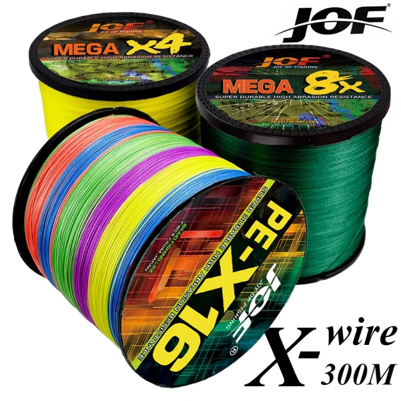 JOF 4/8/16 нитей 500 м мультифиламентная плетеная леска из полиэтилена с полым