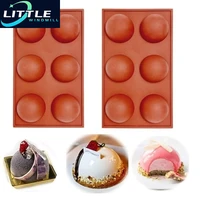 half sphere silicone soap molds bakeware cake decorating tools pudding jelly chocolate fondant mould ball biscuit baking mould