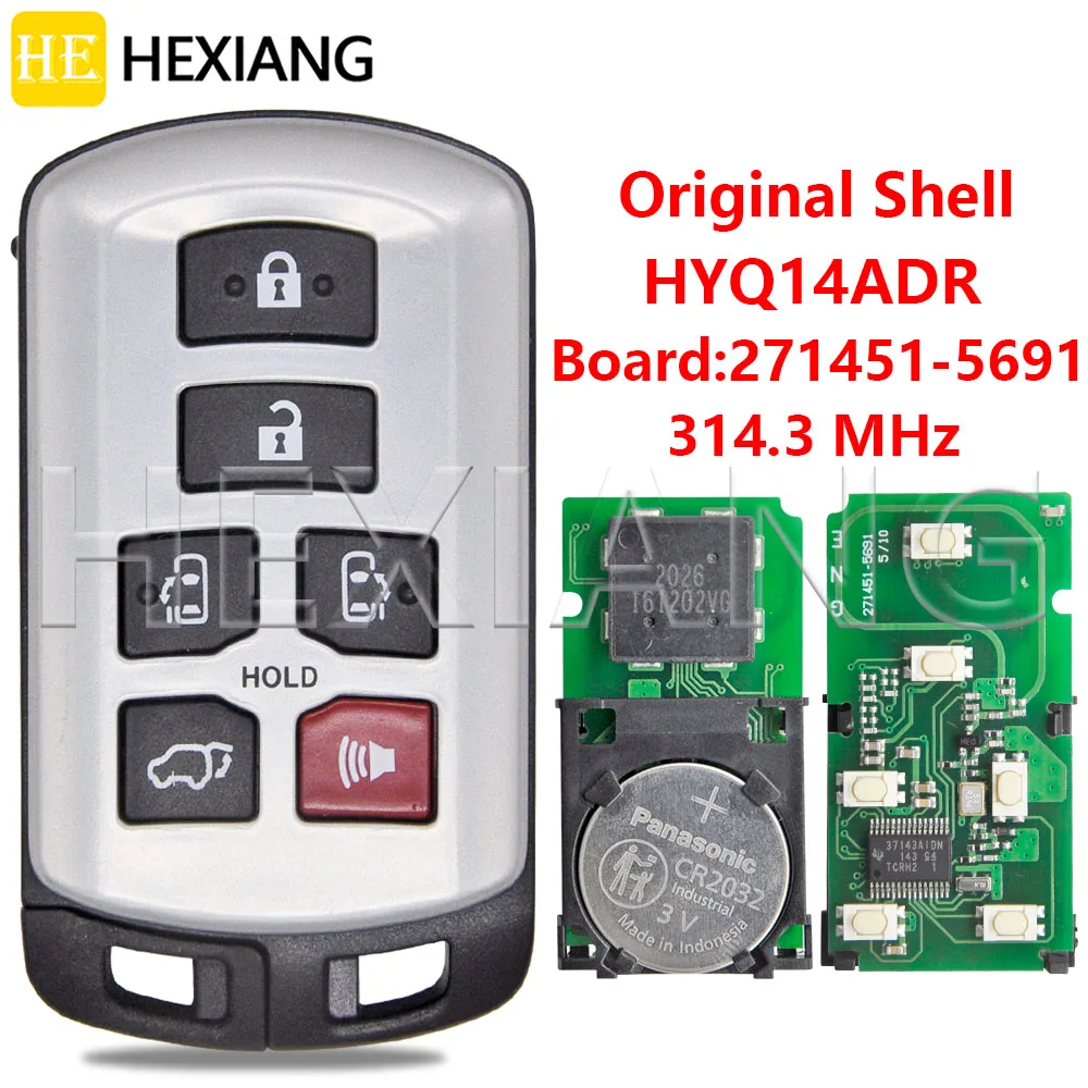 Плата DR HYQ14ADR ID74 с чипом 314 3 МГц 271451 -5691 Автомобильный дистанционный ключ для Toyota