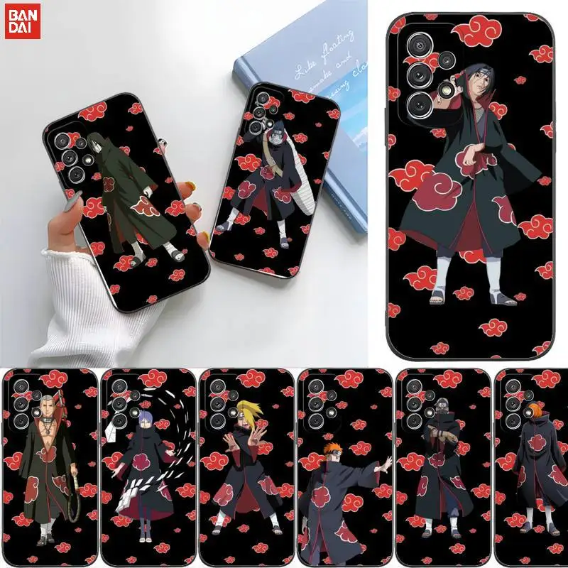 

BANDAI Naruto Phone Case For Samsung S30 Ultra S8 S9 S10 E S20 Fe Lite S21 Plus Funda Shell Cover Black Silicone Soft Luxury