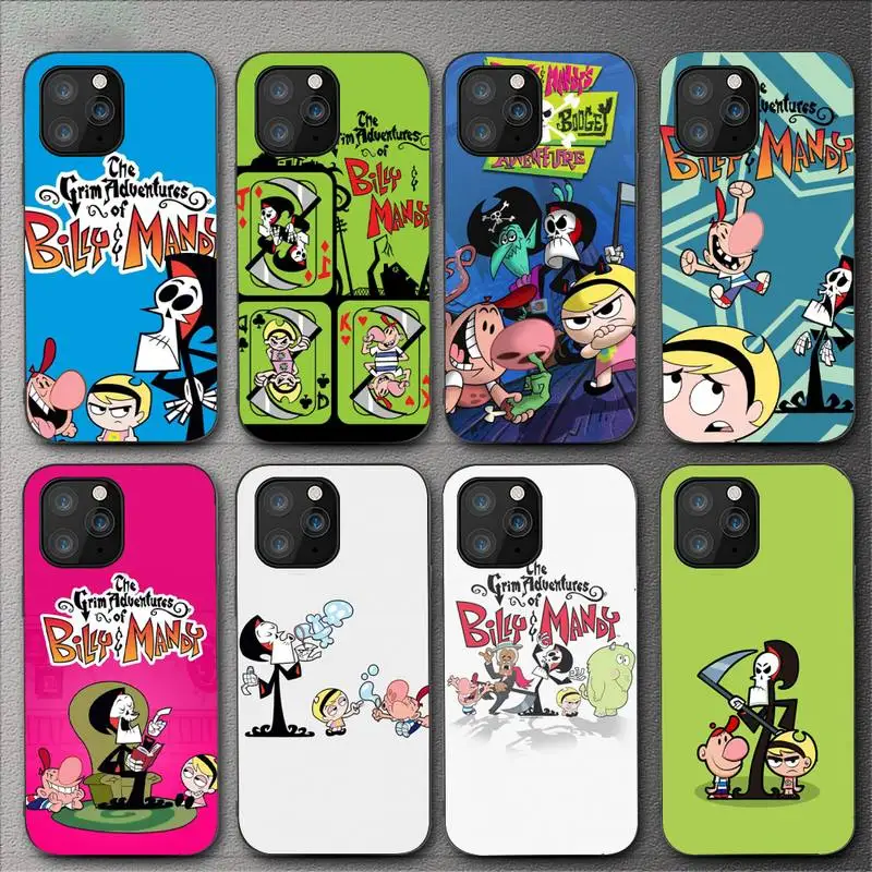 Grim Adventures of Billy and Mandy Phone Case For iPhone 11 12 Mini 13 14 Pro XS Max X 8 7 6s Plus 5 SE XR Shell