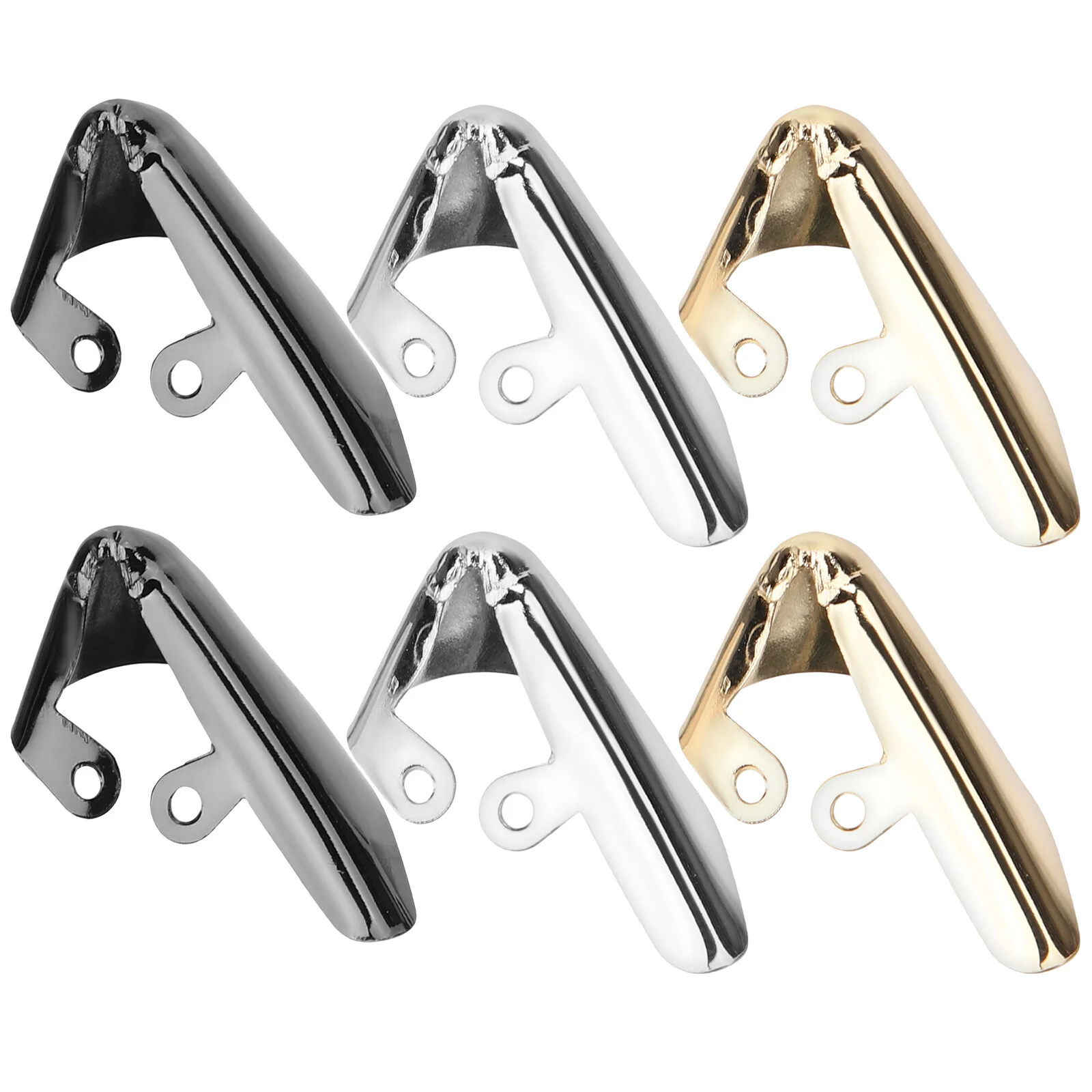 

6 Pcs Toe Protector Shoes Tips Cover Protection Pointy Accessory Head High Heel Pointed Metal Caps