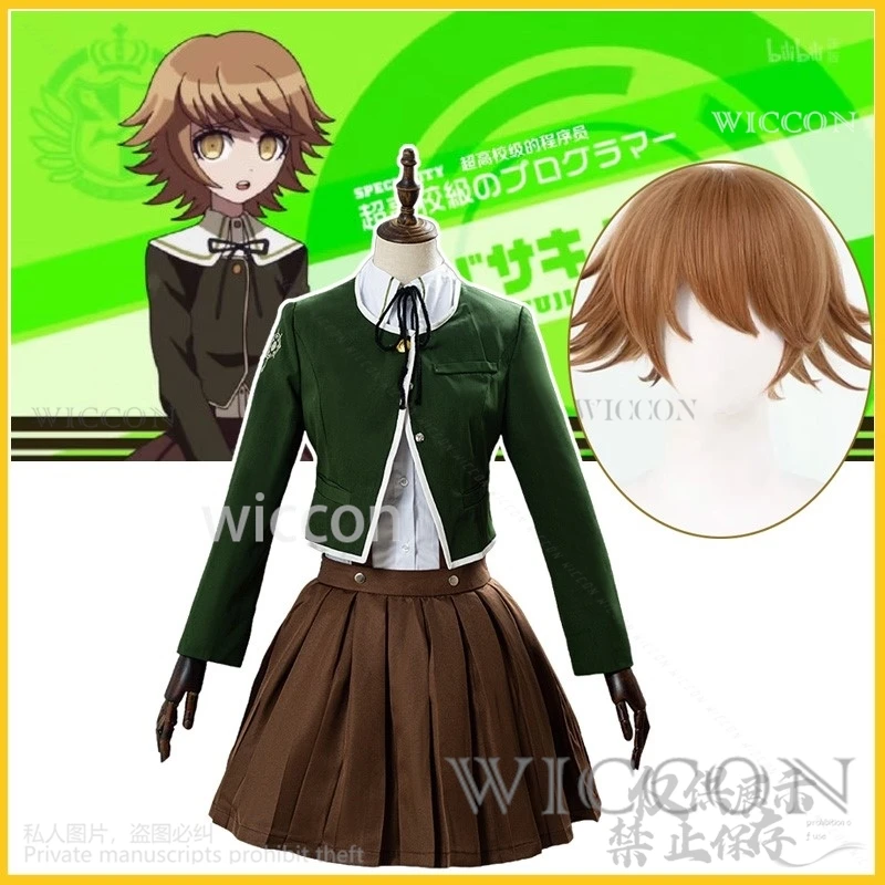 Аниме игра Danganronpaaa косплей Chihiro Fujisaki костюм Jk школьная форма платье Лолита Cos