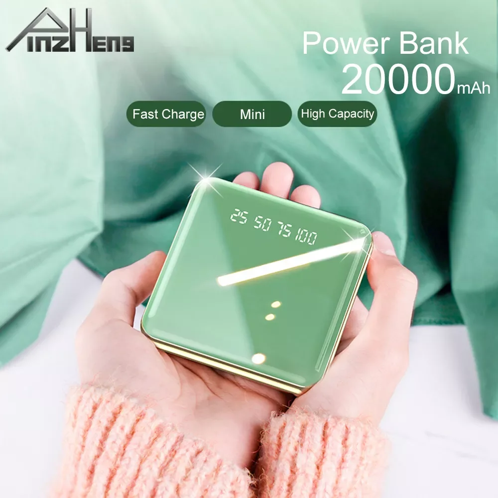 

2023New PINZHENG 20000mAh Mini Power Bank For iPhone 13 Pro Max Portable Charger External Battery 10000mAh Fast Charging USB Pow