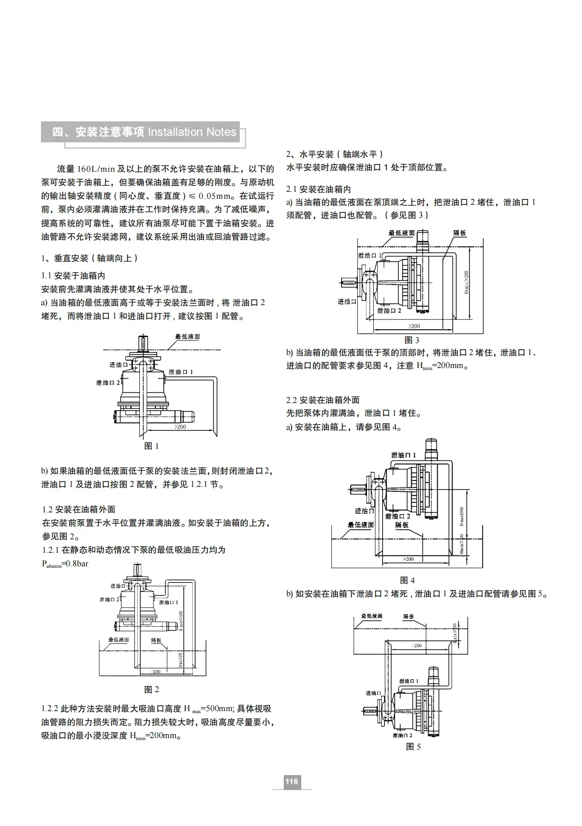 Осевой поршневой насос HY10/25/32/40/63/71/80/100/107/125/160/250Y-RP (LP)