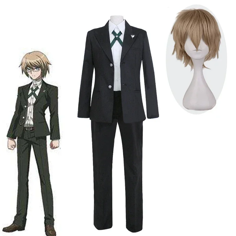 Новый Danganronpa аниме косплей Togami Byakuya костюм мужская униформа пальто + рубашка брюки