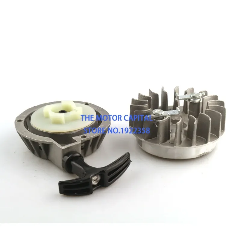 

Алюминиевый стартер с маховиком, легко тянуть, подходит для 47cc 49cc, 2-тактный мини-грязевой карманный питбайк, мото квадроцикл, квадроцикл