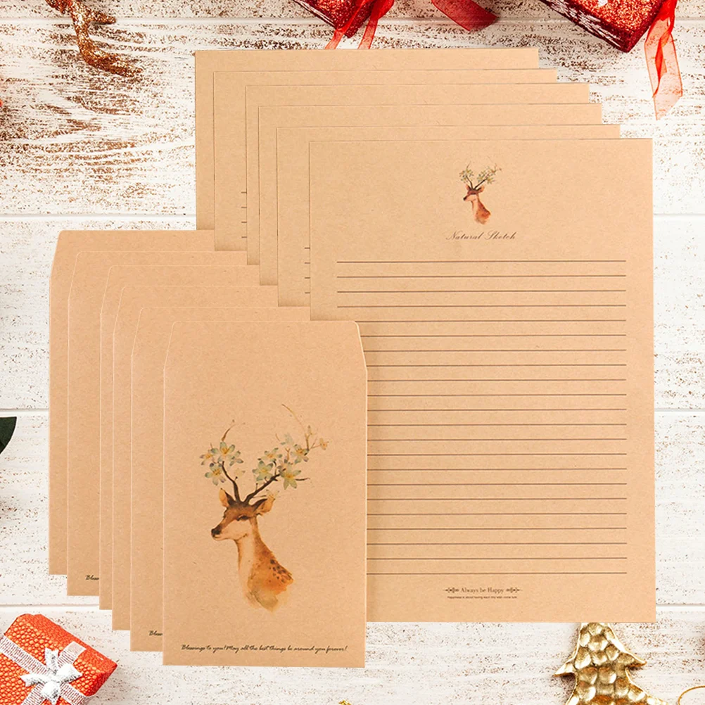 

18 Pcs Greeting Card Envelopes Storage Name Cards Kraft Paper Envolopes Postcard DIY Retro