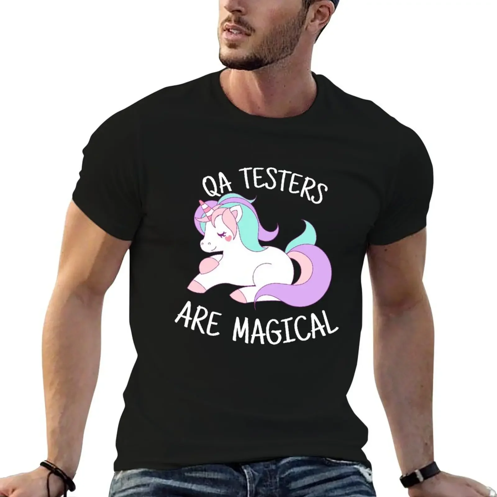 Unicorn QA Testers Are Magical - тестер подарочная футболка футболки с баскетбольным рисунком