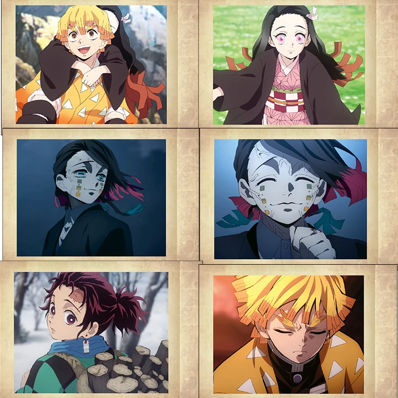 

Карточка аниме рассекающий демонов, модель Kimetsu No Yaiba игровая коллекция карт Tanjiro Nezuko, периферийная карточка аниме, игрушки, Рождественский подарок