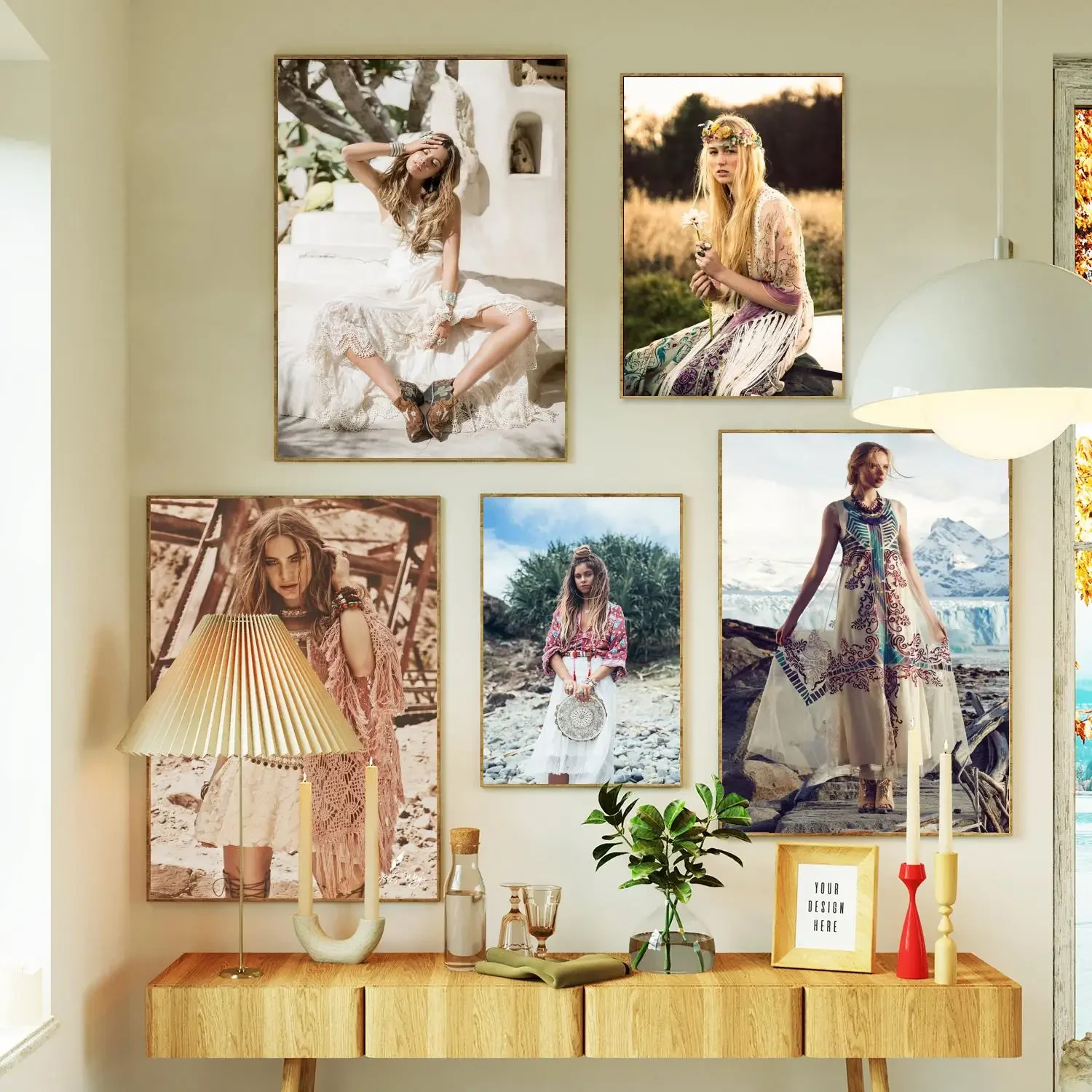 Плакат в стиле бохо настенная живопись на холсте постер для современной семьи