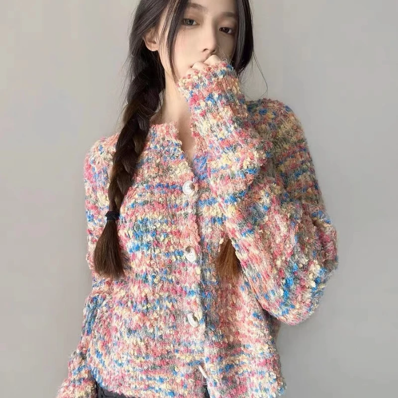 

Knitwear Women's Cardigan Winter 2023 Cashmere Sweaters Stylish Long Sleeve Slim Fit Korean Jumpers Clothing Casual YCMYUNYAN