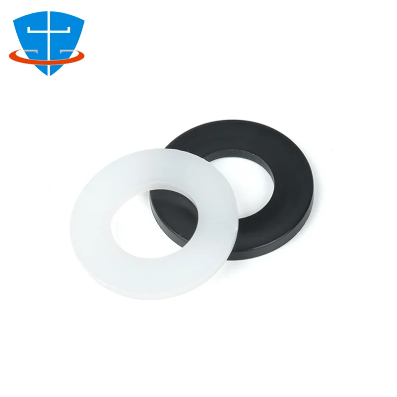 

White Black Nylon Plastic Flat Washer M2 M2.5 M3 M4 M5 M6 M8 M10 M12 M14 M16 M18 M20 M22 M24 Insulation Seals Spacer Gasket Ring