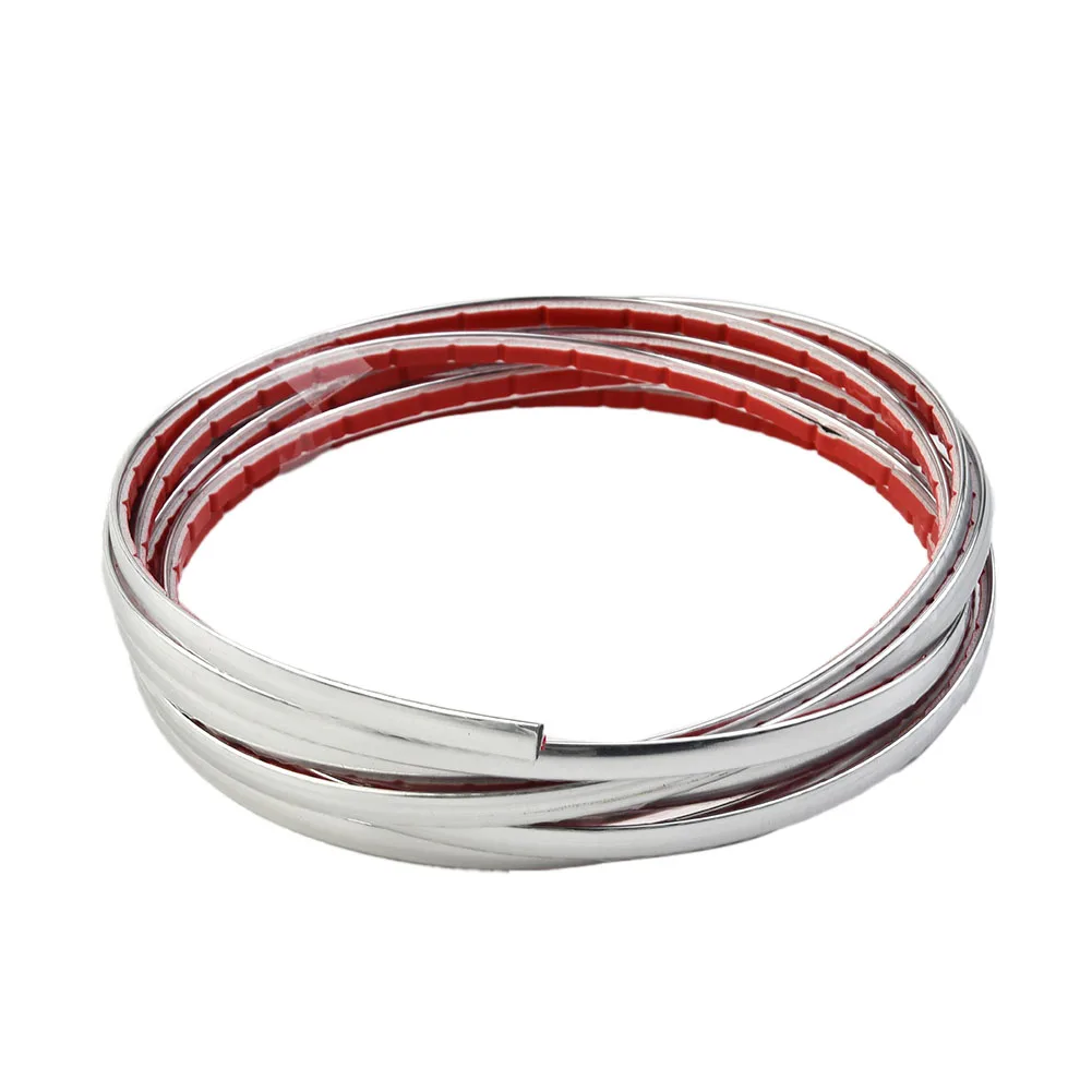

Car Window Trim Decor Silver Chrome Strip Car Door Edge Bumper Switch Panel Headlight Front Grill Moulding Trim Decoration