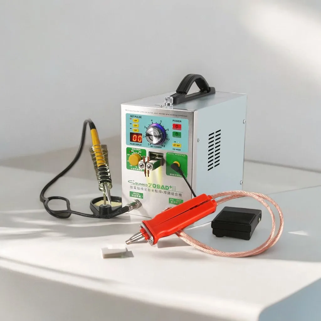 SUNKKO 709AD + аккумулятор для точечной сварки маленькая ручная сварочная ручка с