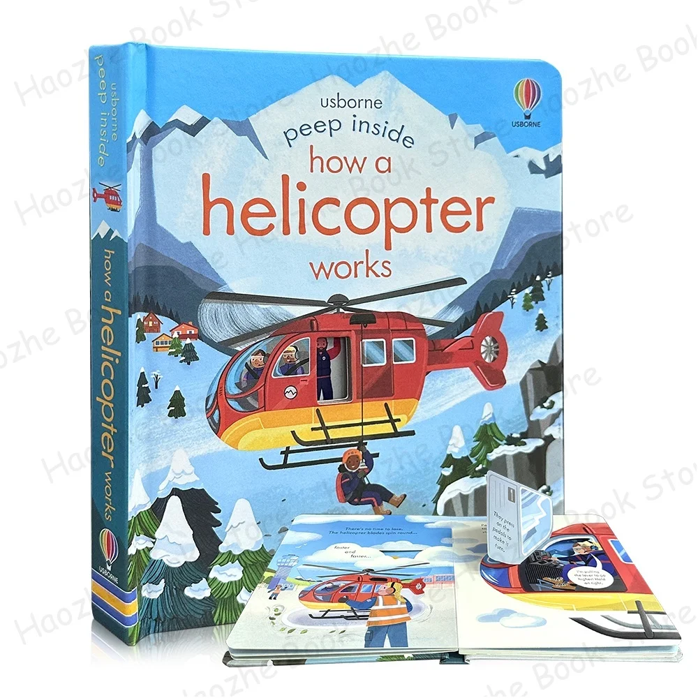 

Usborne Peep Inside How A Helicopter Works 3D-книга