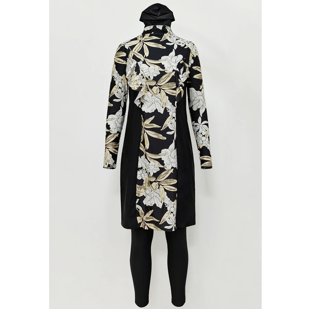 

Wepbel Muslim Swimwears Hijab Islam Swimsuits Matching Diving Long Sleeve Burkini Fully Conservative Swimwear 3 Piece Suit