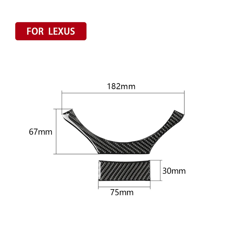 

Carbon Fiber Car Steering Wheel Panel Decoration Cover Trim Moulding Sticker For Lexus CT200h 2011-2017