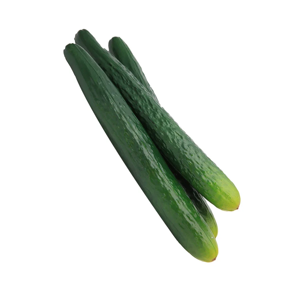 

3Pcs Artificial Cucumber Vegetable Lifelike Model Fruits Ornaments for Home Kitchen House Table Show Decoration