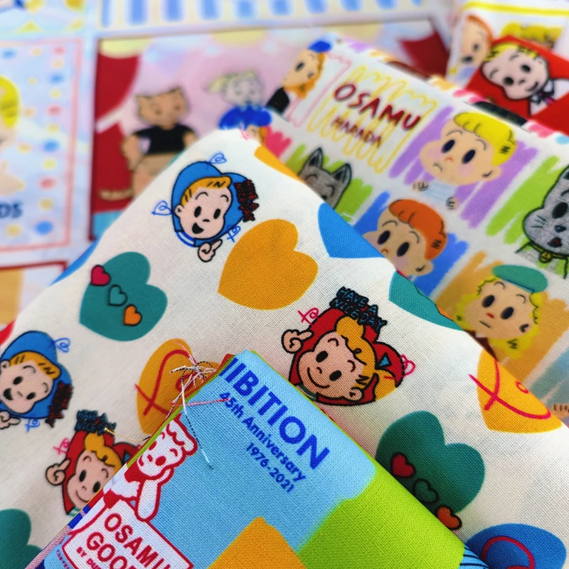 Ткани из чистого хлопка 20 мультяшная Осаму Харада хлопок с цифровой печатью