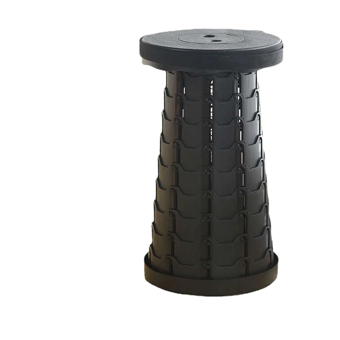 

Folding stool outdoor portable travel adjustable retractable stool retractable seat line stool train fishing camping folding