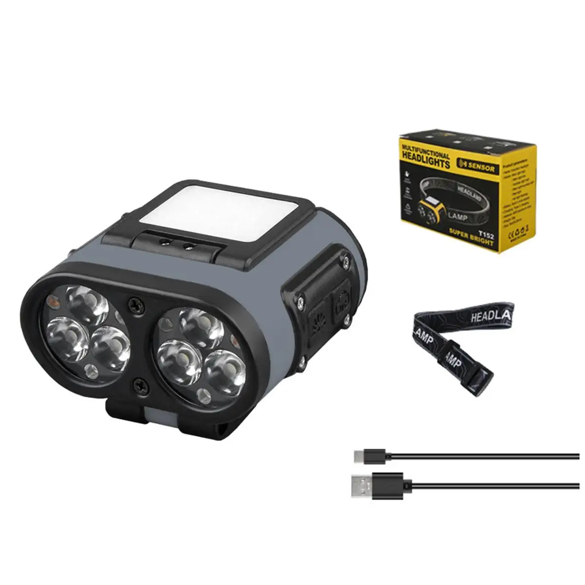 

Аккумуляторная налобная фара LED 500LM