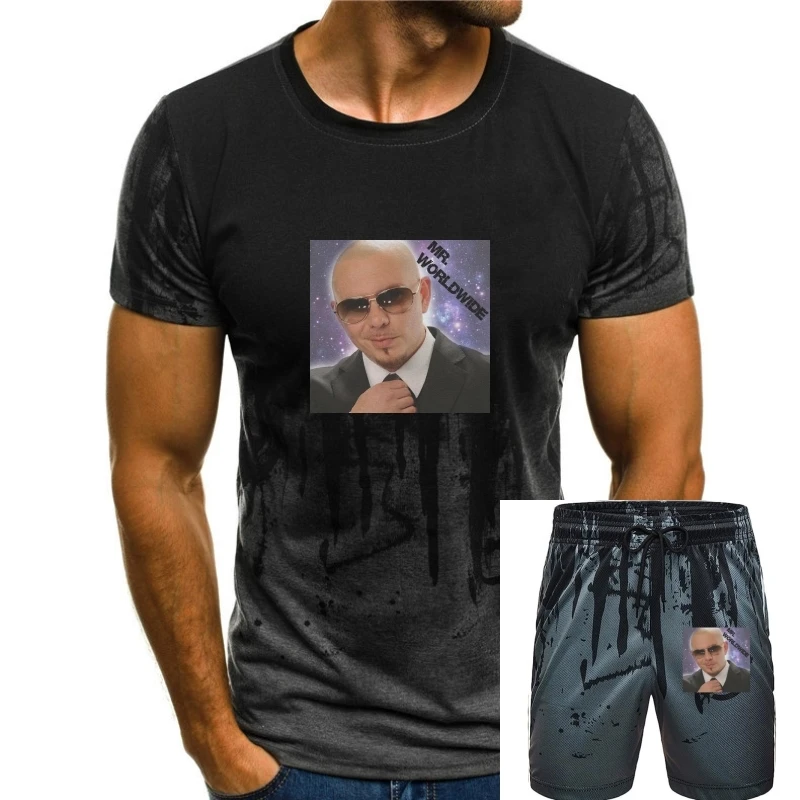 

Mr. Worldwide T Shirt for Men Cotton Leisure T-Shirt Crew Neck Tees Short Sleeve Clothing Summer